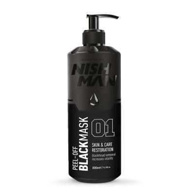 Nishman - Почистваща маска за лице - Peel-Off Mask Black 200ml