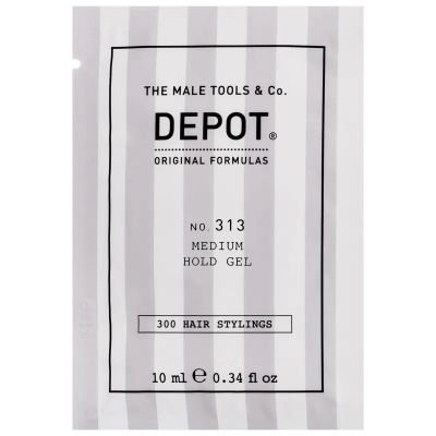 Depot 313 гел за коса със средна фиксация, блясък и UV защита